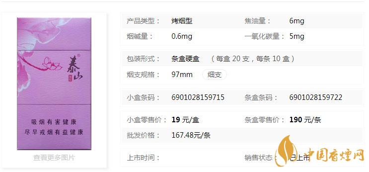 泰山顏悅多少錢一盒價格？泰山顏悅香煙價格大全2020